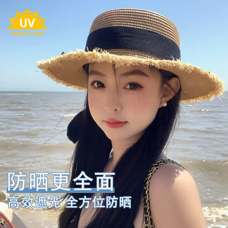 Women Straw Sun Hat Bowknot Su - Packable Hat Nylon review and price