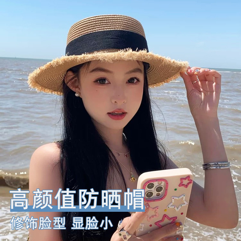 Women Straw Sun Hat Bowknot Su - Packable Hat Nylon review and price