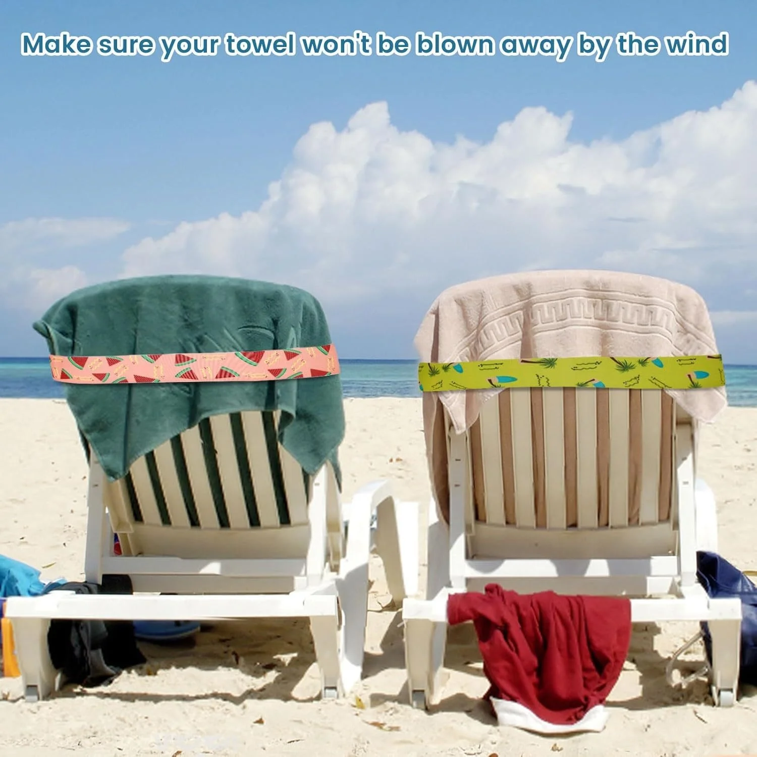 5Pcs  Large Towel Bands for Be - Beach Towel Large review and price