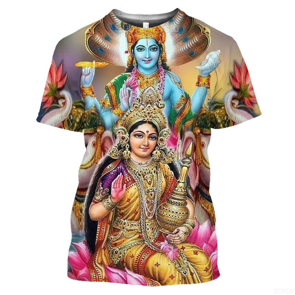 Summer Fashion Indian Deities  - Tee Graphic Print review and price