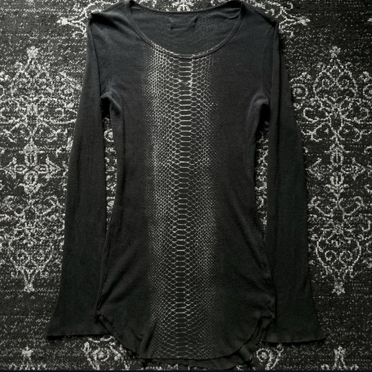 Tops Longsleeve Black Round Ne - Tee Graphic Print review and price