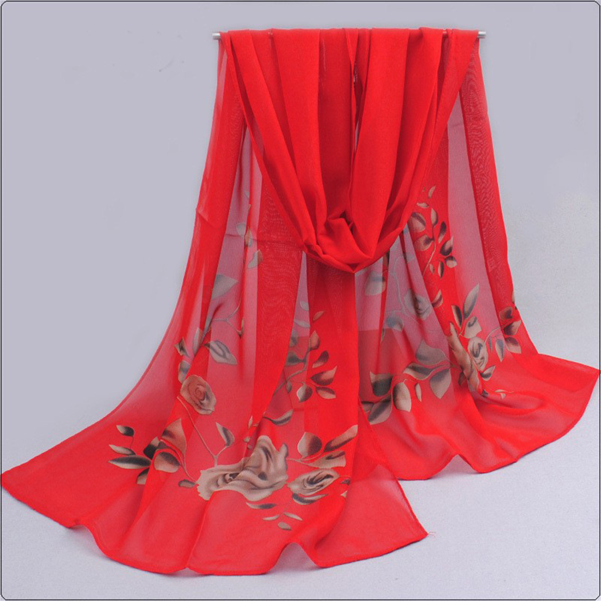 1pcs Chiffon Scarf Simple Eleg - Beach Towel Large review and price