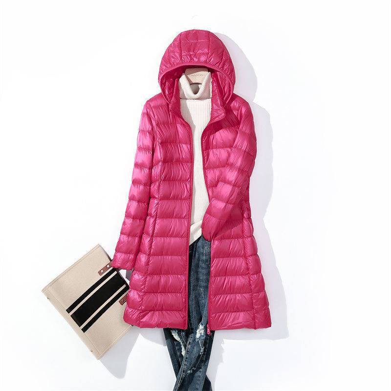 Women Long Puffer Jackets 2024 - Packable Hat Nylon review and price