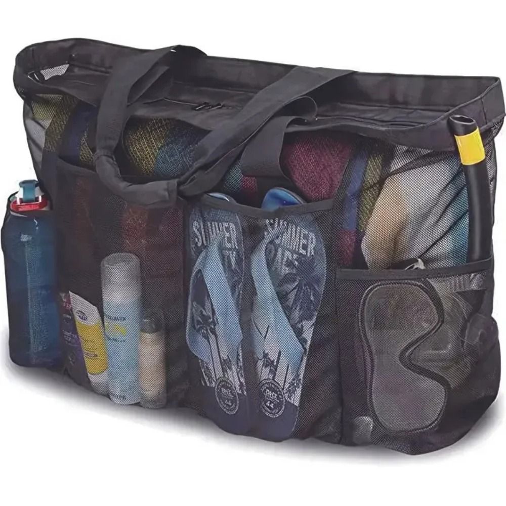 Large-Capacity Mesh Beach Hand - Beach Towel Large review and price