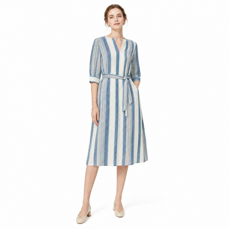 2Yards Fresh and artistic Blue - Linen Shirt Breathable review and price